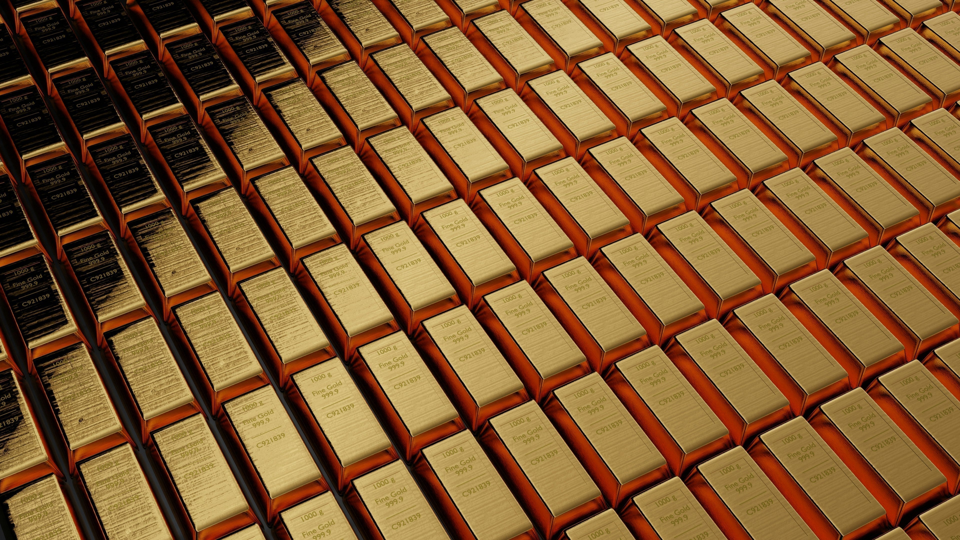 Rows of gold bars representing perceived grading and hierarchy in product quality