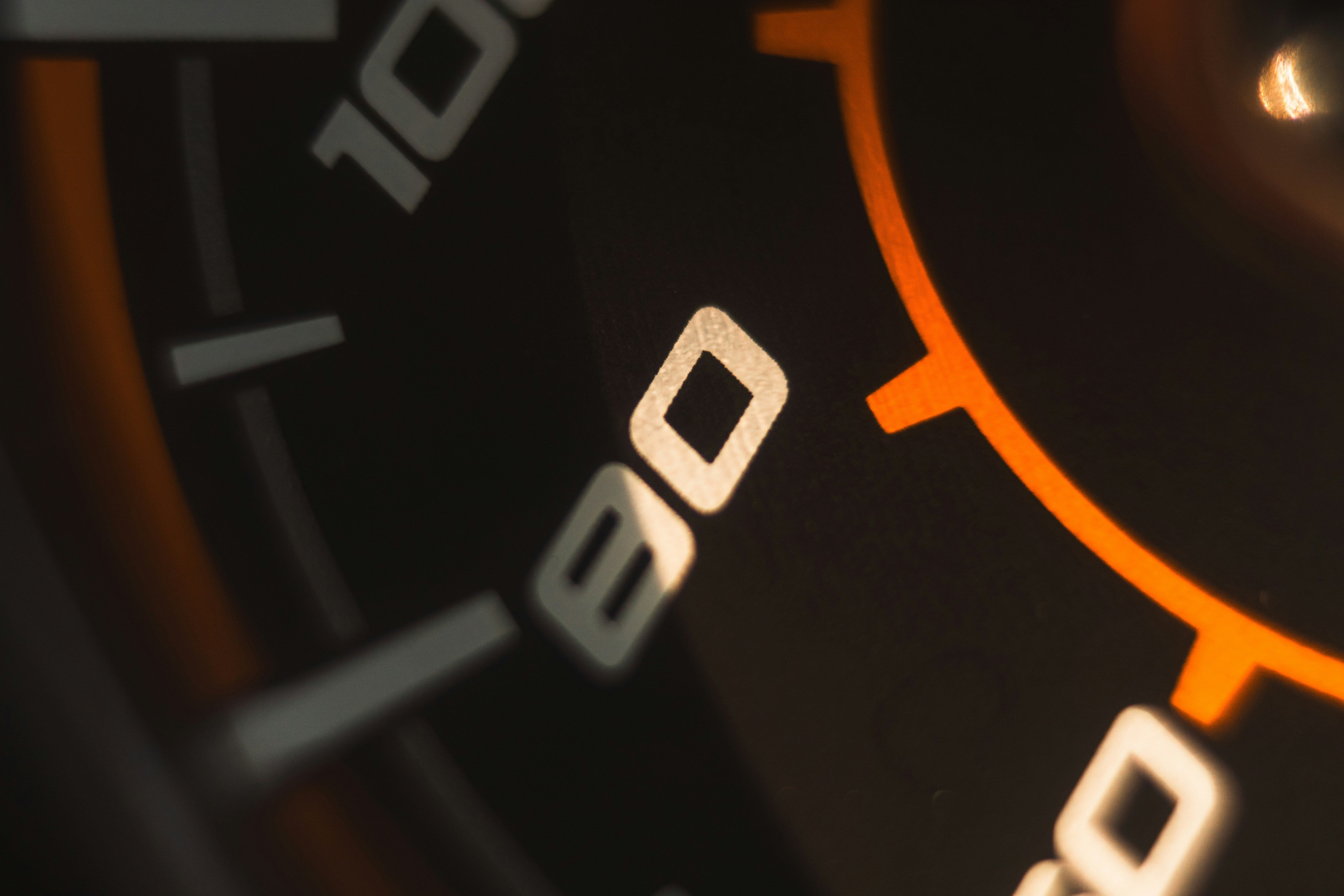 Close-up of measurement dial representing precision and analytical testing methods